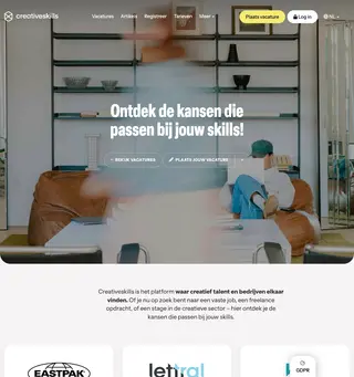 Creativeskills.be platform preview