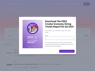 Creator Economy Jobs platform preview Creator Economy Jobs platform preview
