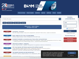 Crewing.pl platform preview Crewing.pl platform preview