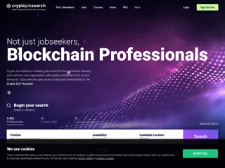 Crypto Job Search platform preview Crypto Job Search platform preview