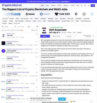 CryptoJobsList platform preview