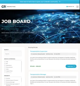 CS Recruiting Job Board platform preview CS Recruiting Job Board platform preview