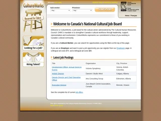 CultureWorks.ca platform preview CultureWorks.ca platform preview