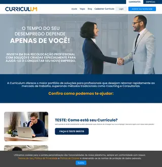 Curriculum.com.br platform preview