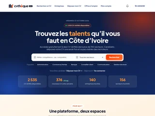 CVthèque Pro platform preview CVthèque Pro platform preview