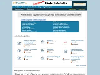 cvhunter.hu screenshot preview
