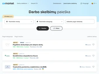 CV Market platform preview