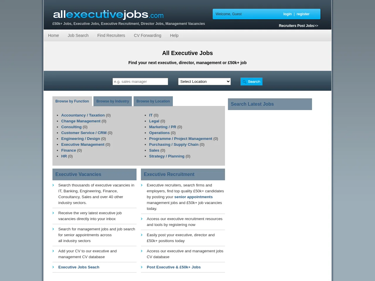 cvtrumpet.co.uk screenshot cvtrumpet.co.uk job board platform screenshot showing job search interface
