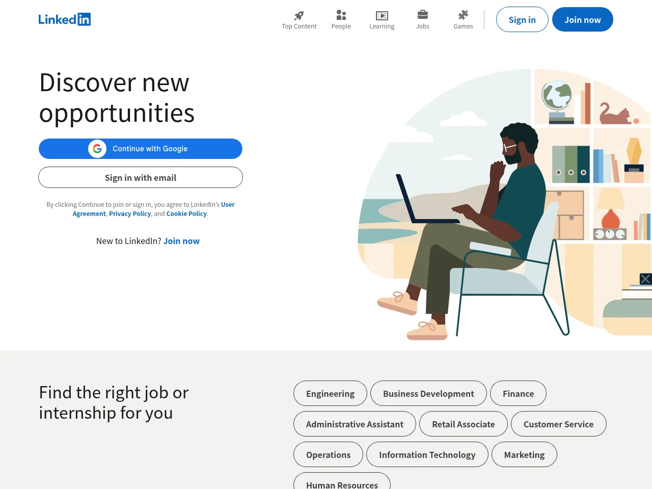 LinkedIn job board platform screenshot showing job search interface