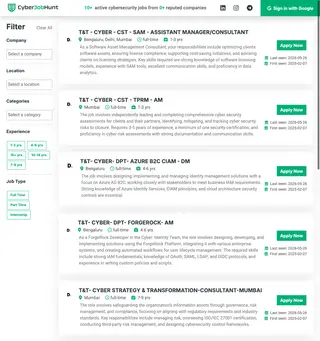 CyberJobHunt.in platform preview