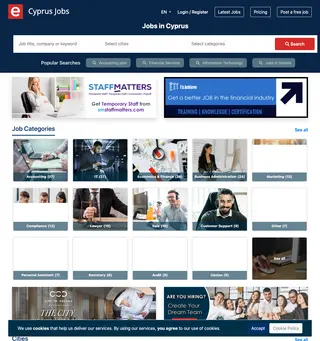 Cyprus Jobs platform preview
