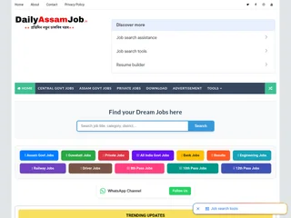 DailyAssamJob.in screenshot preview