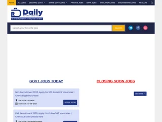 Daily Recruitment platform preview Daily Recruitment platform preview