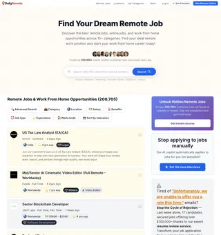 DailyRemote platform preview