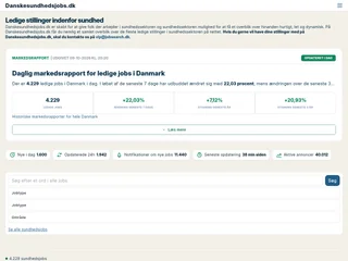Danskesundhedsjobs.dk platform preview Danskesundhedsjobs.dk platform preview