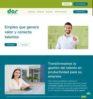 Dar Ayuda Temporal S.A. platform preview