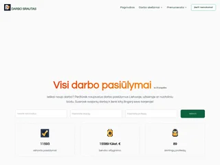 DarboSrautas platform preview DarboSrautas platform preview