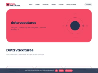 Data Vacatures platform preview Data Vacatures platform preview