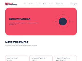 Data Vacatures screenshot preview Data Vacatures screenshot preview