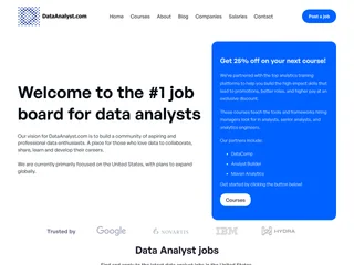 DataAnalyst.com screenshot preview DataAnalyst.com screenshot preview