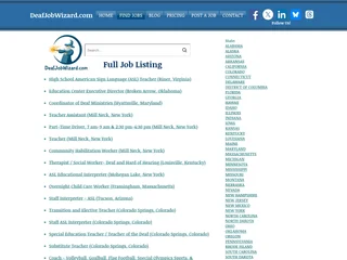 DeafJobWizard.com platform preview