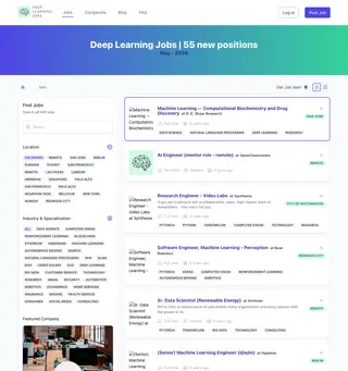Deep Learning Jobs platform preview Deep Learning Jobs platform preview