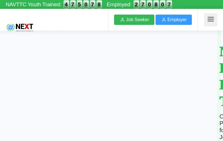 National Job Portal screenshot National Job Portal job board platform screenshot showing job search interface