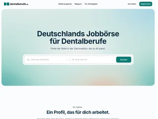 dentalberufe.de platform preview