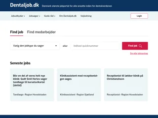 Dentaljob.dk screenshot preview