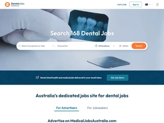 Dental Jobs Australia platform preview Dental Jobs Australia platform preview