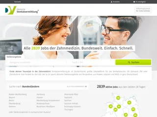 Dentalvermittlung.de platform preview