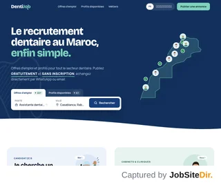 DentiJob.ma platform preview