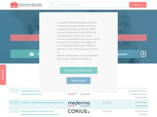 dermajobs.de screenshot preview dermajobs.de screenshot preview