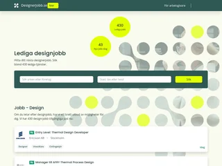 designerjobb.se screenshot preview designerjobb.se screenshot preview
