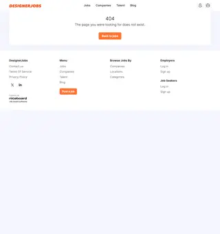 DesignerJobs platform preview