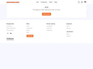 DesignerJobs platform preview DesignerJobs platform preview