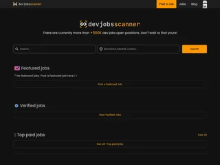 Devjobsscanner screenshot preview