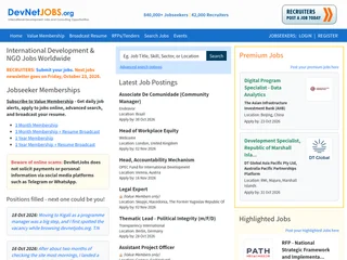 DevNetJobs.org platform preview DevNetJobs.org platform preview