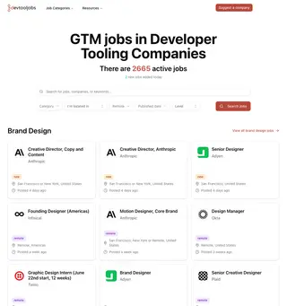 DevToolJobs platform preview