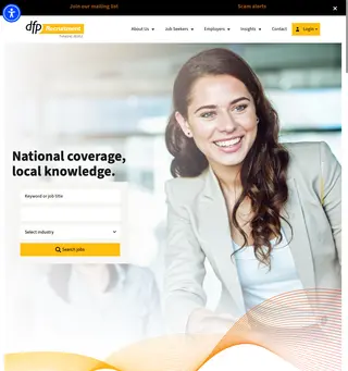 DFP Recruitment platform preview