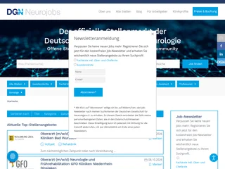 DGN-Neurojobs platform preview DGN-Neurojobs platform preview