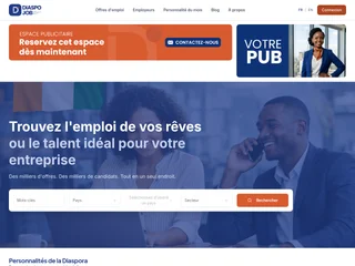 DiaspoJob platform preview