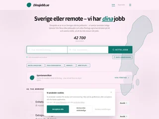 Dinajobb.se platform preview Dinajobb.se platform preview