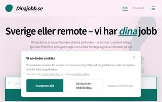 Dinajobb.se screenshot preview Dinajobb.se screenshot preview