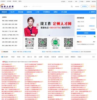 定州人才网 platform preview