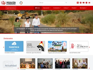 Diputación de Badajoz platform preview Diputación de Badajoz platform preview