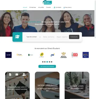 Direct Étudiant platform preview