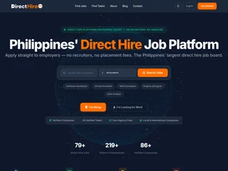 DirectHirePH platform preview DirectHirePH platform preview