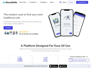 DirectShifts platform preview DirectShifts platform preview