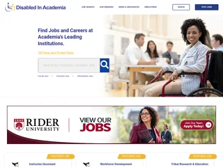 Disabled in Academia screenshot preview Disabled in Academia screenshot preview